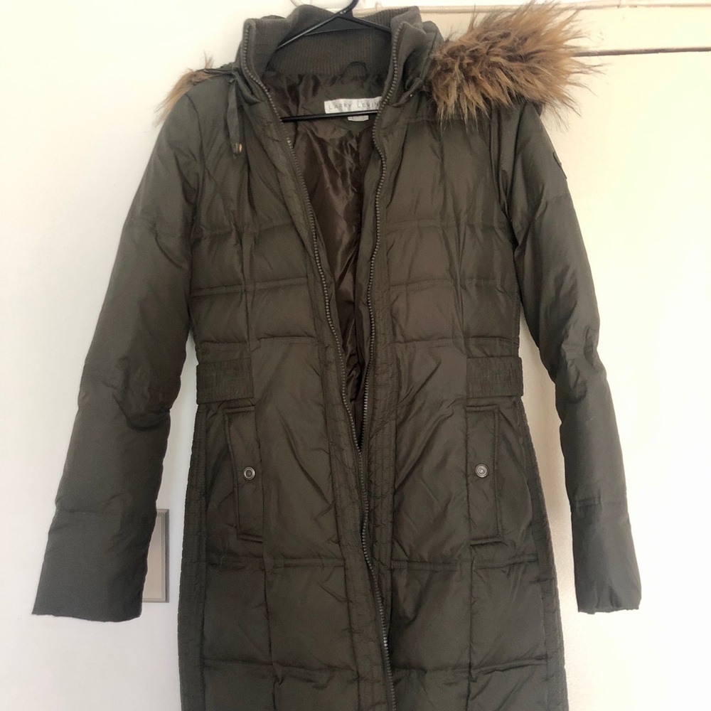 Olive Green Puffer Down Coat